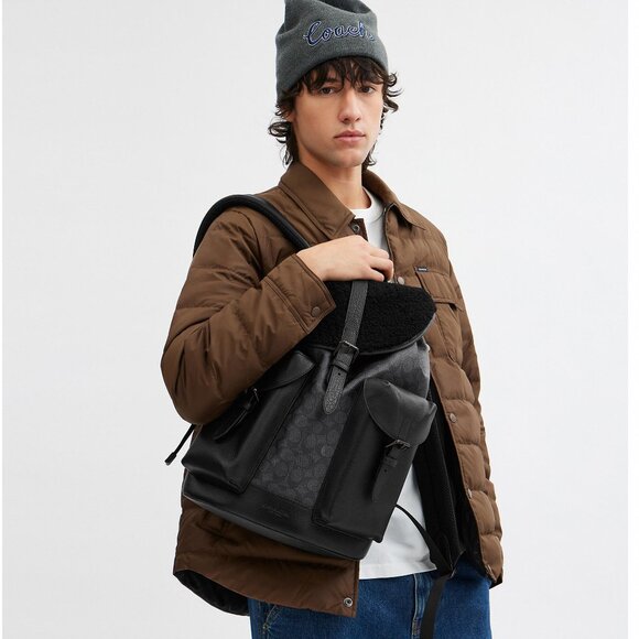 Warner Backpack In Signature Canvas - Picture 1 of 3